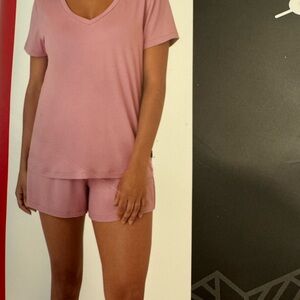 Eddie Bauer Women's 4 Piece PJ Sleep Set/Size M Tea Rose Breathable Stretch NWT
